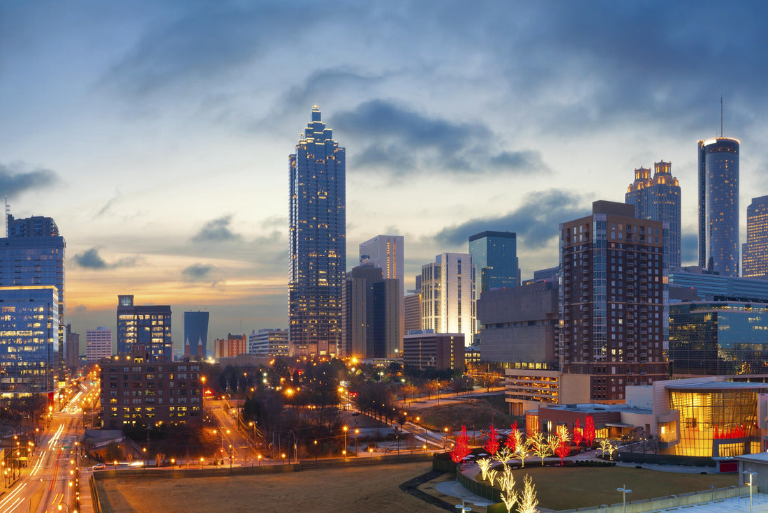 Noah Jigsaw Puzzle City of Atlanta. Panoramic image of the Atlanta skyline during sunrise 2000 pieces