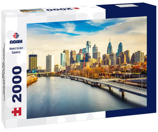 Noah Jigsaw Puzzle Panoramic picture of Philadelphia skyline and Schuylkill River, PA, USA 2000 pieces