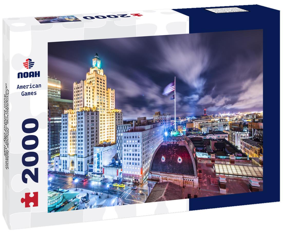 Noah Jigsaw Puzzle Providence, Rhode Island downtown cityscape viewed from behind city hall 2000 pieces