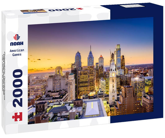 Noah Jigsaw Puzzle Philadelphia, Pennsylvania, USA City skyline in the city center at sunset 2000 pieces