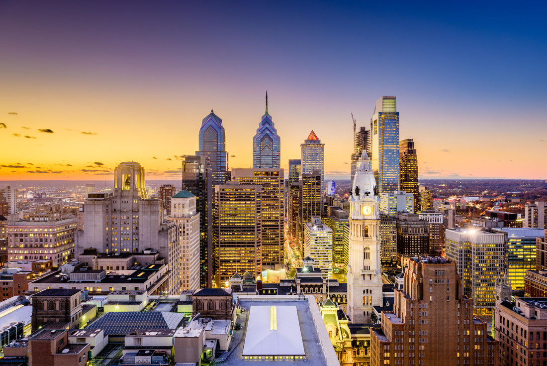 Noah Jigsaw Puzzle Philadelphia, Pennsylvania, USA City skyline in the city center at sunset 2000 pieces