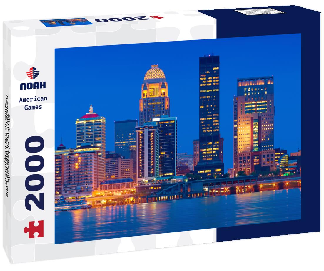 Noah Jigsaw Puzzle Skyline of Louisville, Kentucky, USA with the Ohio River in the foreground 2000 pieces