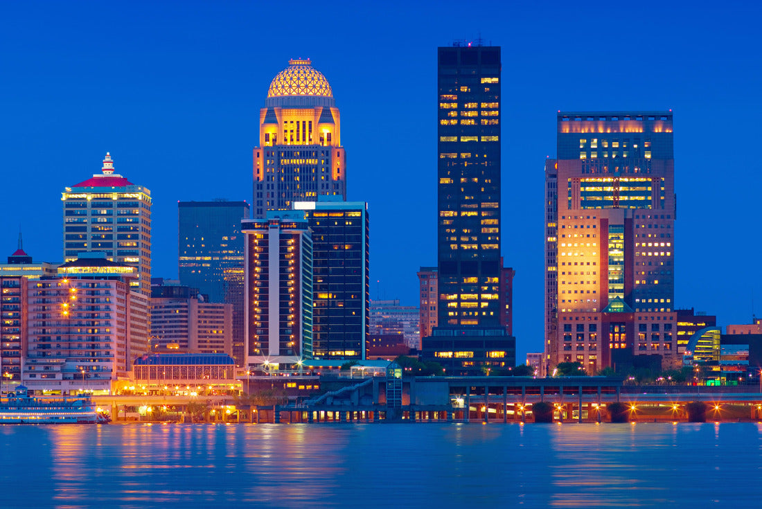Noah Jigsaw Puzzle Skyline of Louisville, Kentucky, USA with the Ohio River in the foreground 2000 pieces
