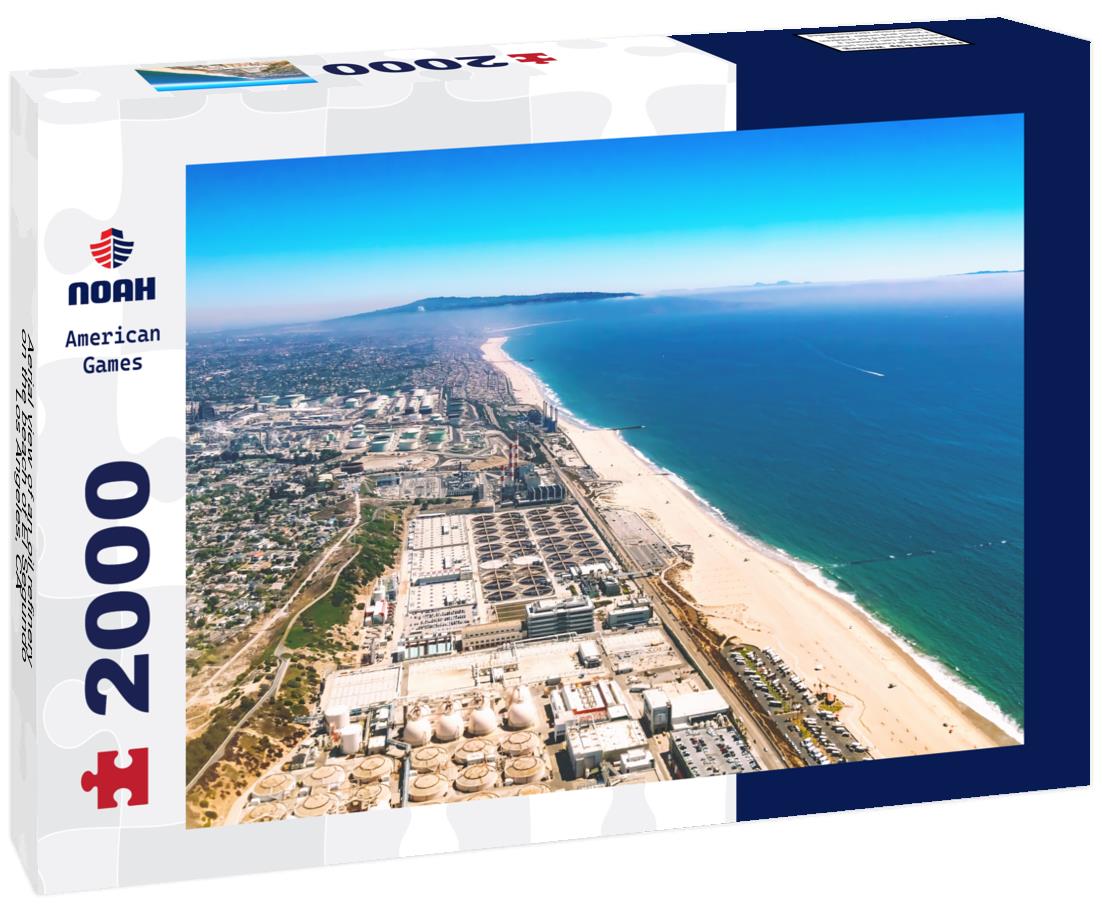 Noah Jigsaw Puzzle Aerial view of an oil refinery on the beach of El Segundo, Los Angeles, CA 2000 pieces