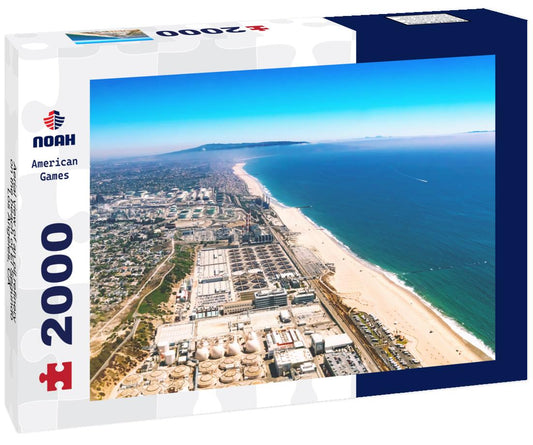 Noah Jigsaw Puzzle Aerial view of an oil refinery on the beach of El Segundo, Los Angeles, CA 2000 pieces