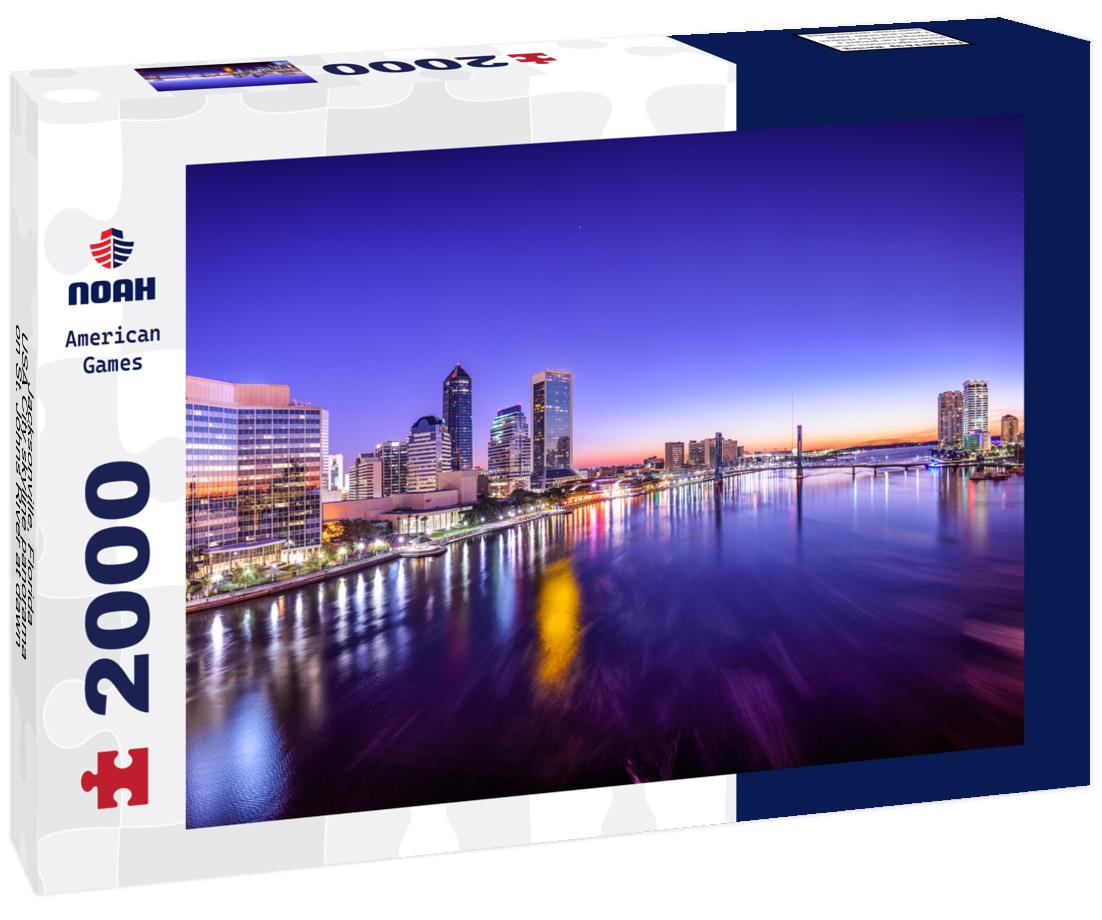 Noah Jigsaw Puzzle Jacksonville, Florida, USA City skyline panorama on St. Johns River at dawn 2000 pieces