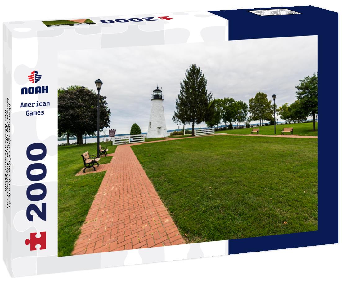 Noah Jigsaw Puzzle Warmer day of the clouds in Havre De Grace, Maryland on the Motherboard Walk 2000 pieces