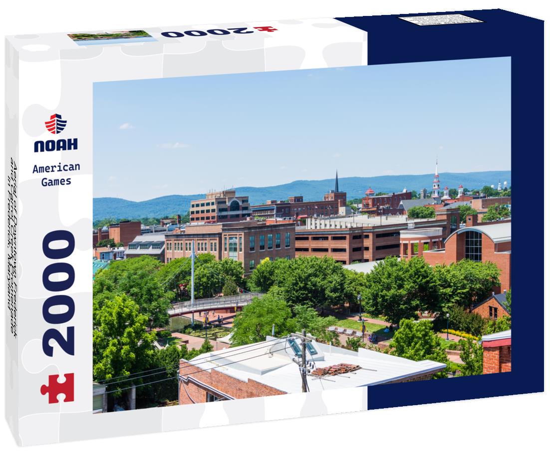 Noah Jigsaw Puzzle Aerial of Downtown Frederick and Carrol Creek Promenade in Frederick, Maryland 2000 pieces