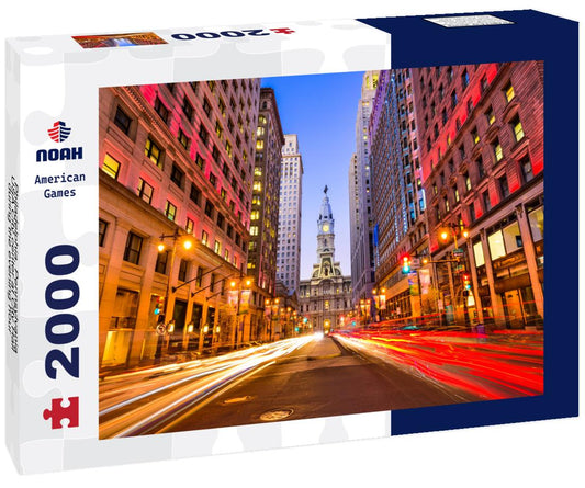 Noah Jigsaw Puzzle Philadelphia, Pennsylvania, USA City center at City Hall during the evening hour 2000 pieces