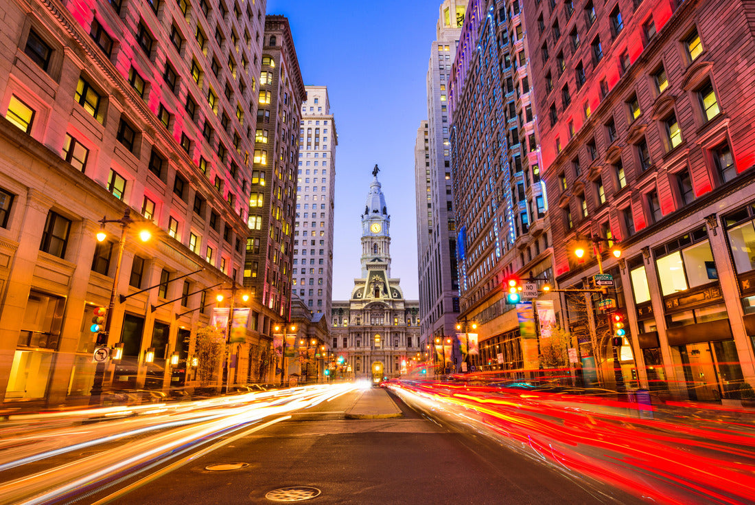 Noah Jigsaw Puzzle Philadelphia, Pennsylvania, USA City center at City Hall during the evening hour 2000 pieces