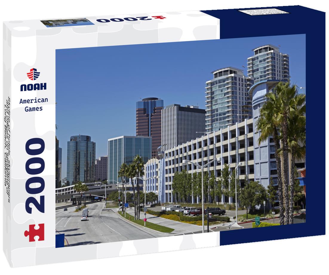 Noah Jigsaw Puzzle Skyline of hotels, skyscrapers and offices on shoreline of Long Beach, California 2000 pieces