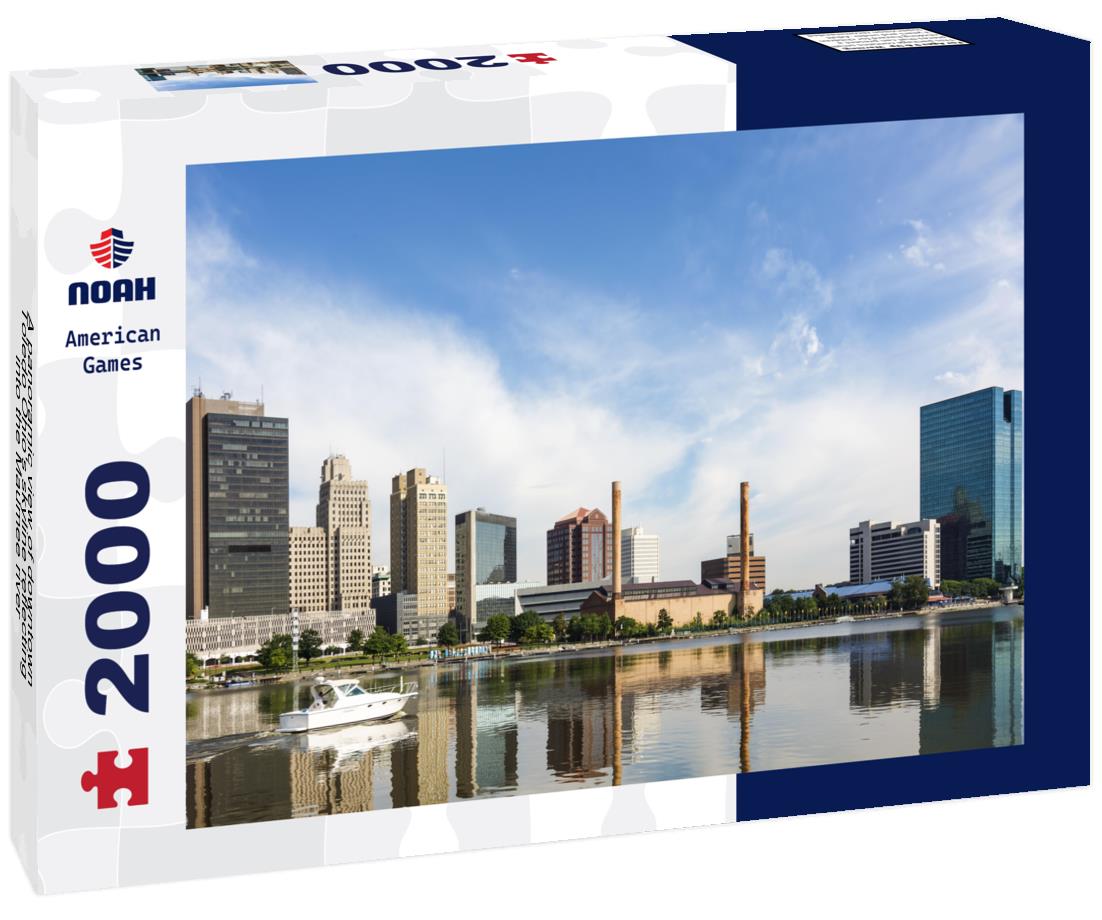 Noah Jigsaw Puzzle A panoramic view of downtown Toledo Ohio's skyline reflecting into the Maumee river 2000 pieces