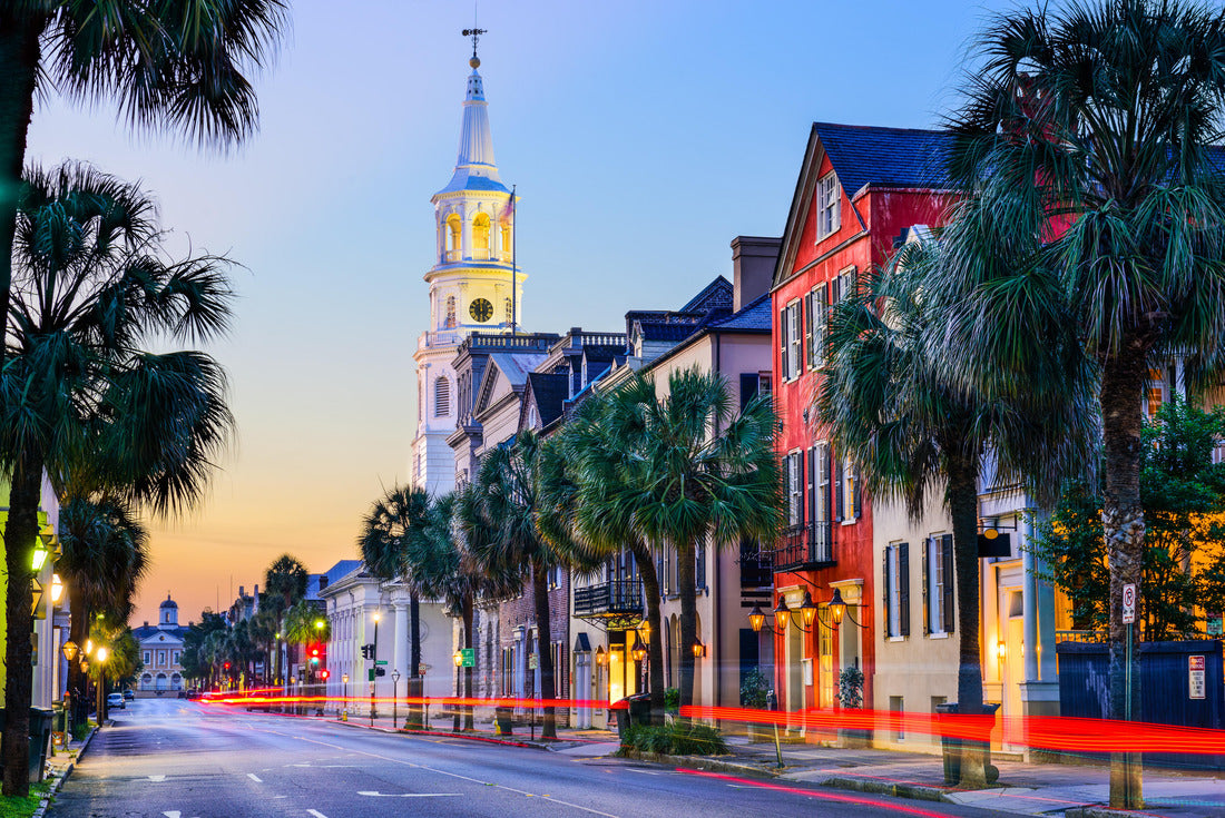Noah Jigsaw Puzzle Charleston, South Carolina, USA cityscape in the historic French Quarter at twilight 2000 pieces