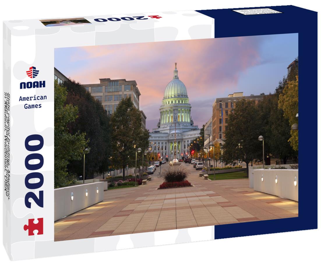 Noah Jigsaw Puzzle State capitol building, Madison. Image of state capitol building in Madison, Wisconsin, USA 2000 pieces