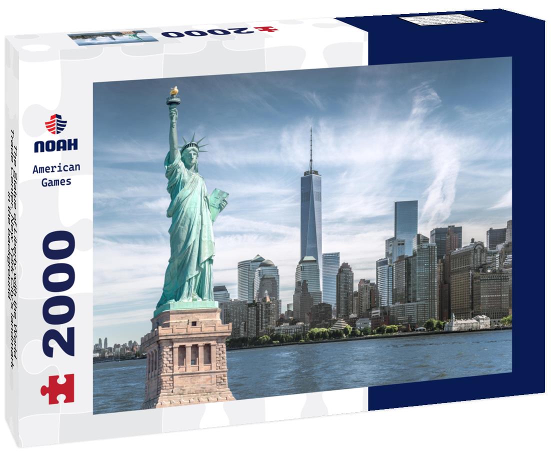 Noah Jigsaw Puzzle The Statue of Liberty with the World Trade Center, New York City's landmark, in the background 2000 pieces