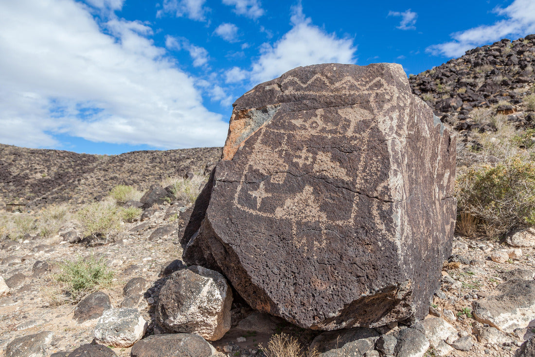 Noah Jigsaw Puzzle Petroglyphs and prehistoric carvings at Boca Negra Petroglyph National Monument, Albuquerque, New Mexico 2000 pieces