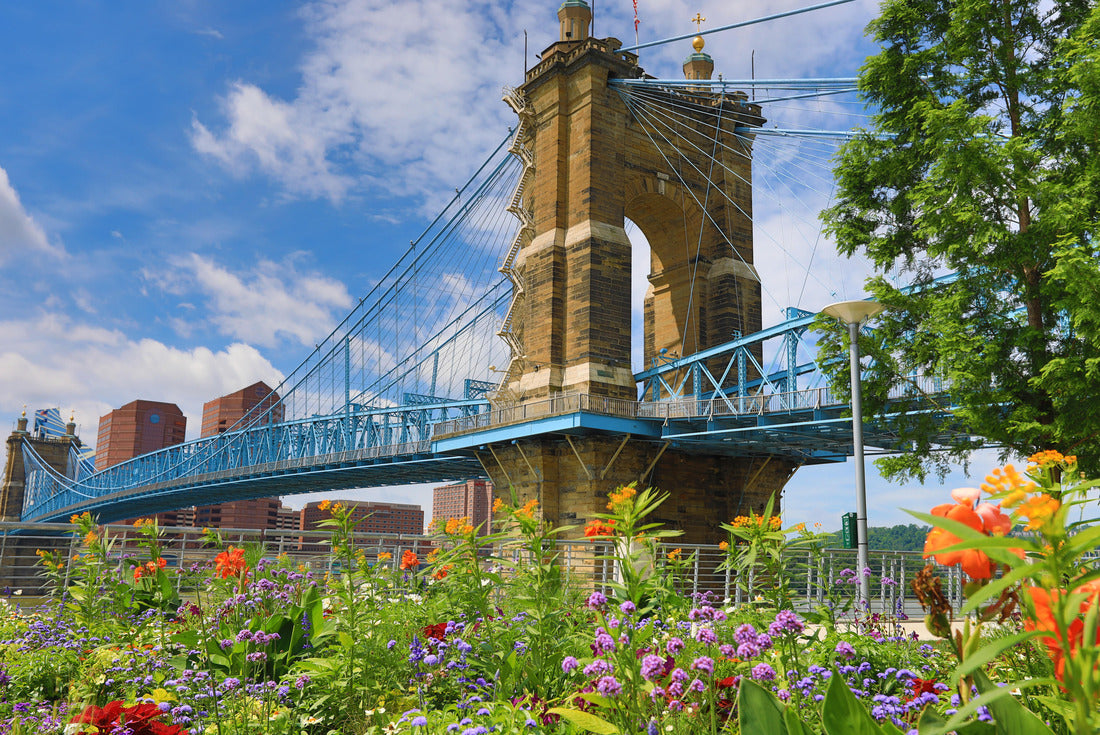 Noah Jigsaw Puzzle The John A. Roebling Bridge was built in 1866 to connect Covington, Kentucky to Cincinnati, Ohio. It spans the Ohio River 2000 pieces