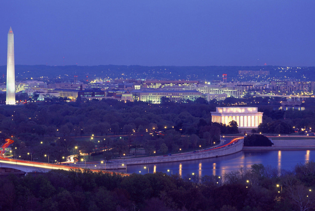 Noah Jigsaw Puzzle This is an aerial view of Washington, DC with the Jefferson Memorial, U.S. Capitol, Washington Monument, and Lincoln Memorial 2000 pieces