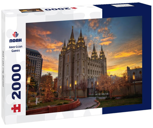 Noah Jigsaw Puzzle Salt Lake City Sunset 2000 pieces