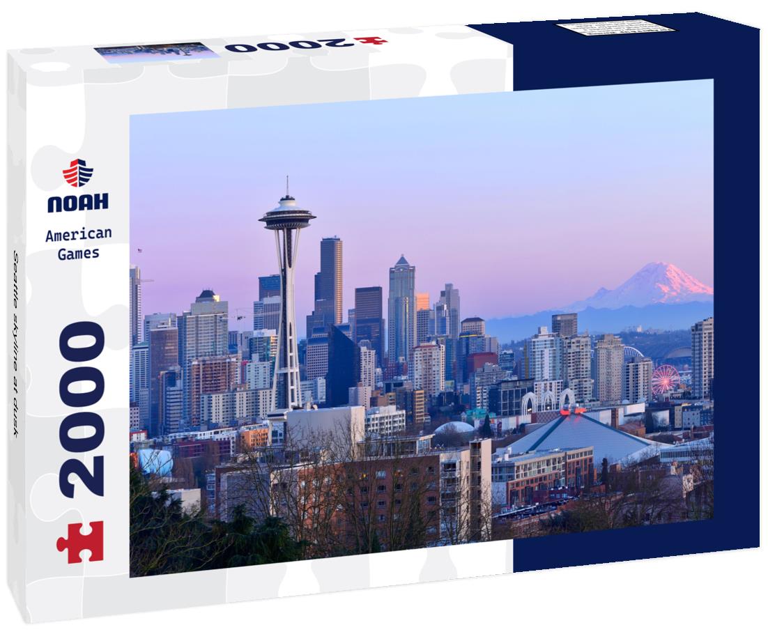 Noah Jigsaw Puzzle Seattle skyline at dusk 2000 pieces