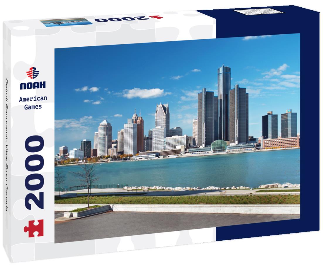 Noah Jigsaw Puzzle Detroit Panoramic View From Canada 2000 pieces