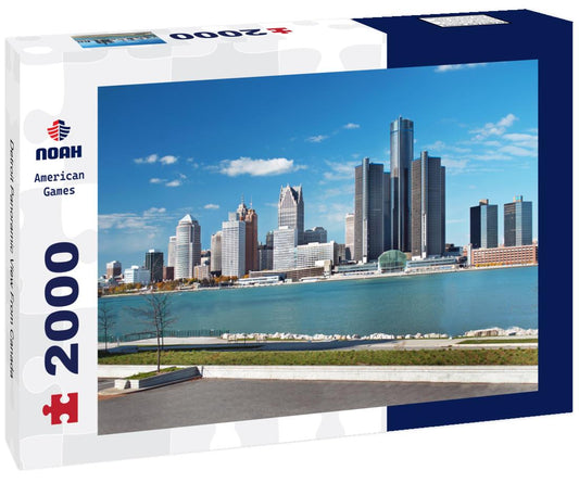 Noah Jigsaw Puzzle Detroit Panoramic View From Canada 2000 pieces