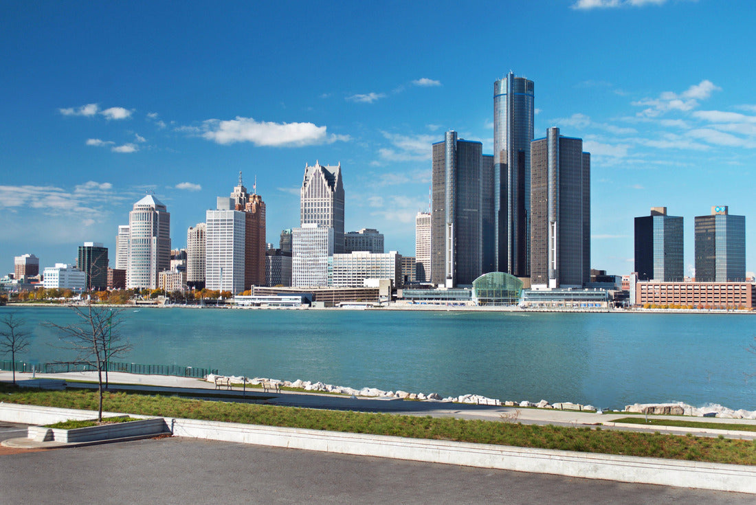 Noah Jigsaw Puzzle Detroit Panoramic View From Canada 2000 pieces