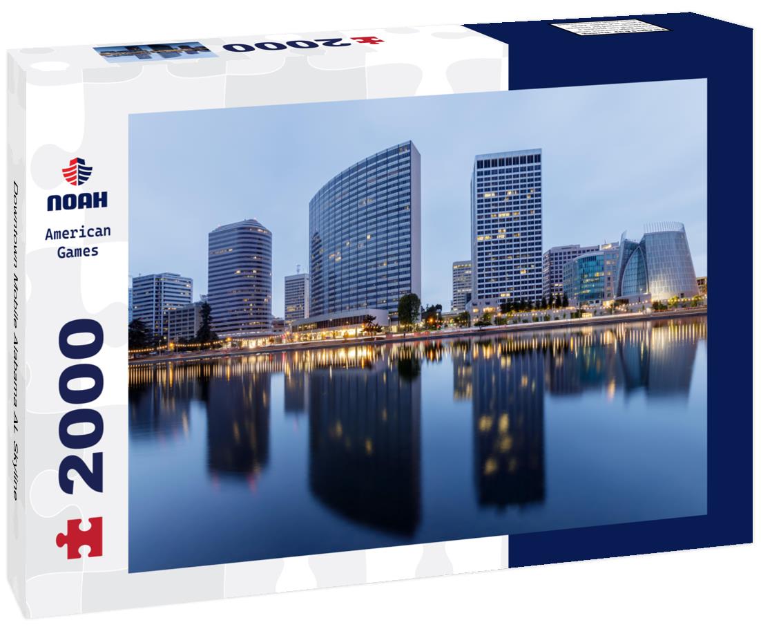 Noah Jigsaw Puzzle Downtown Mobile Alabama AL Skyline 2000 pieces