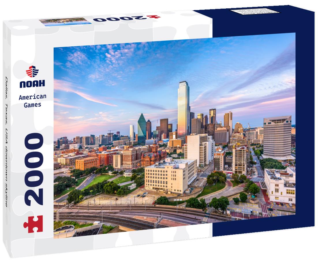 Noah Jigsaw Puzzle Dallas, Texas, USA downtown skyline 2000 pieces