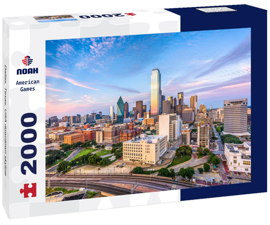 Noah Jigsaw Puzzle Dallas, Texas, USA downtown skyline 2000 pieces