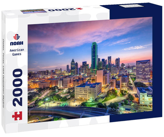 Noah Jigsaw Puzzle Dallas, Texas, USA Downtown Skyline 2000 pieces