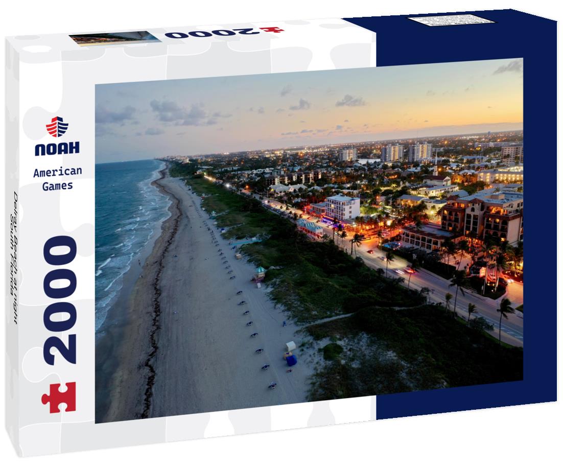 Noah Jigsaw Puzzle Delray Beach at night, South Florida 2000 pieces