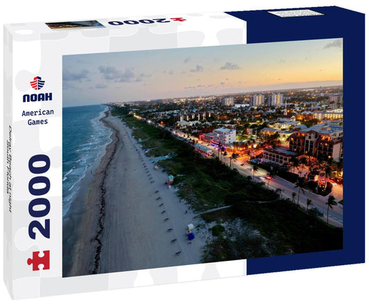Noah Jigsaw Puzzle Delray Beach at night, South Florida 2000 pieces