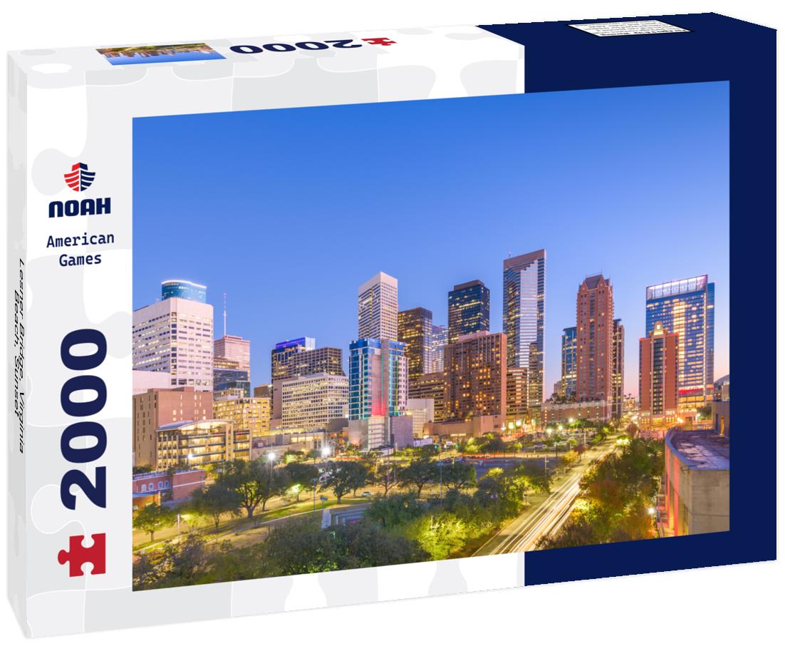 Noah Jigsaw Puzzle Lesner Bridge, Virginia Beach, Sunset 2000 pieces