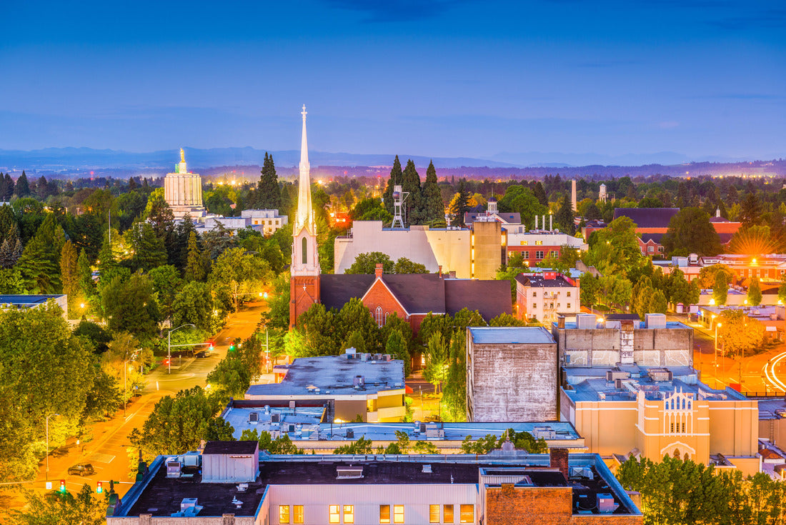 Noah Jigsaw Puzzle Salem, Oregon, USA town skyline at dusk 2000 pieces