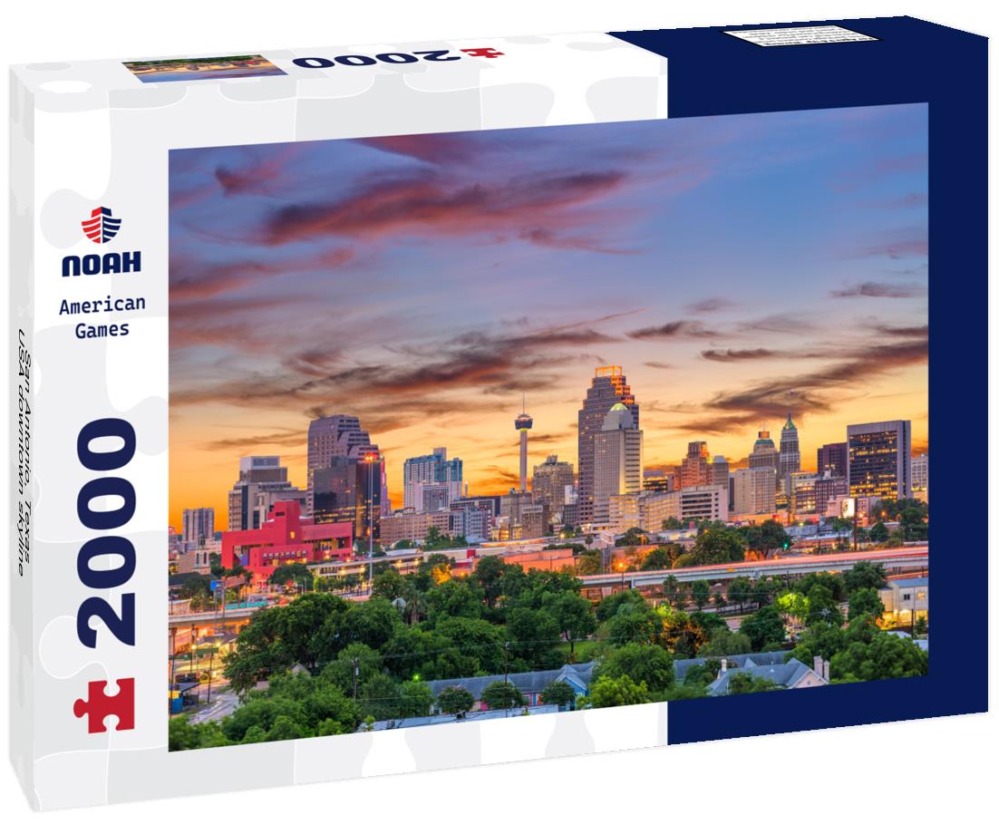Noah Jigsaw Puzzle San Antonio, Texas, USA downtown skyline 2000 pieces