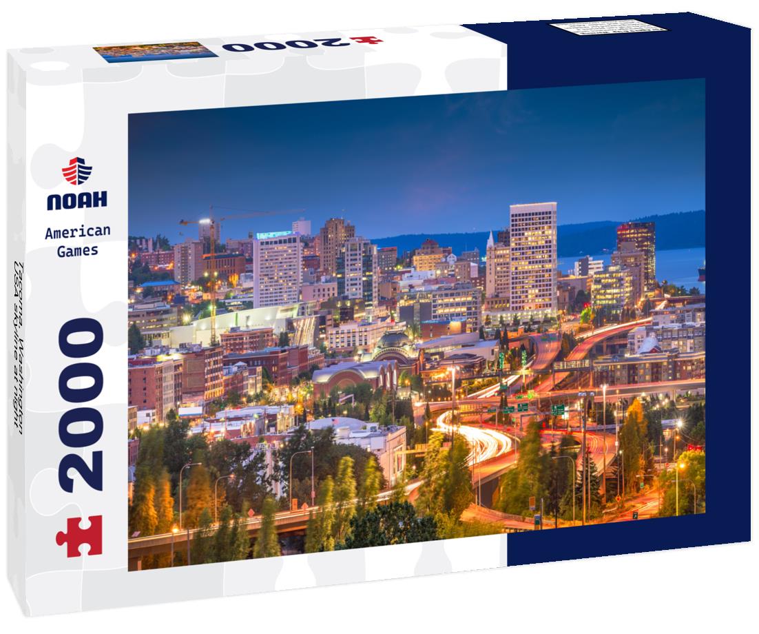Noah Jigsaw Puzzle Tacoma, Washington, USA skyline at night 2000 pieces