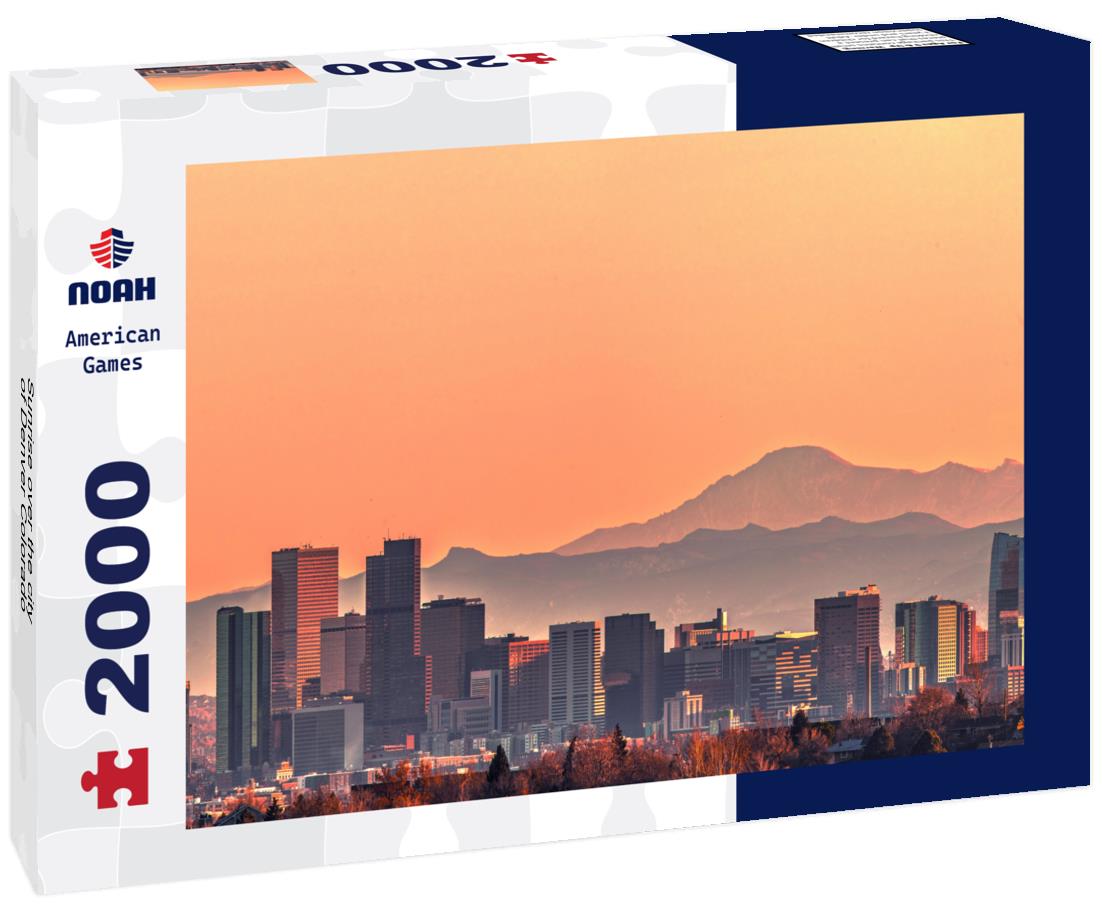 Noah Jigsaw Puzzle Sunrise over the city of Denver Colorado 2000 pieces