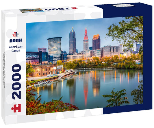 Noah Jigsaw Puzzle Cleveland, Ohio, USA skyline on the river 2000 pieces