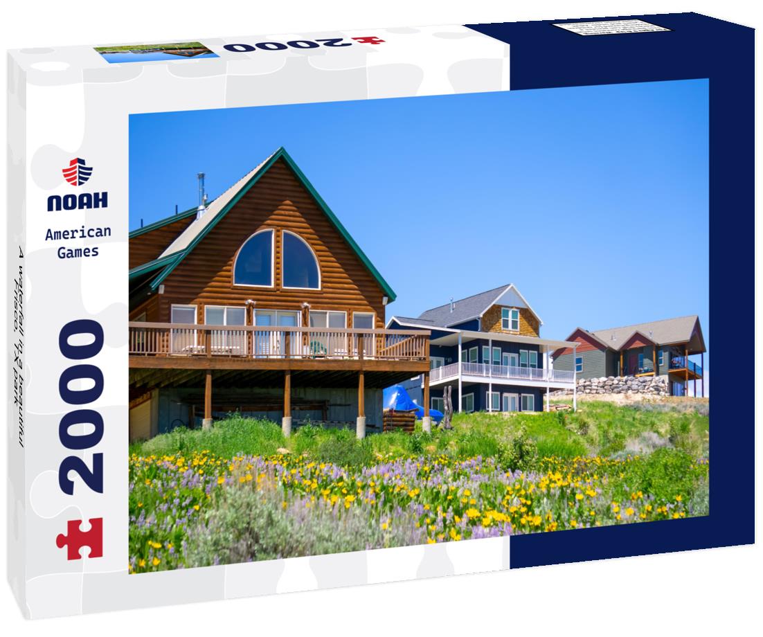 Noah Jigsaw Puzzle A waterfall in a beautiful Frisco, TX park 2000 pieces