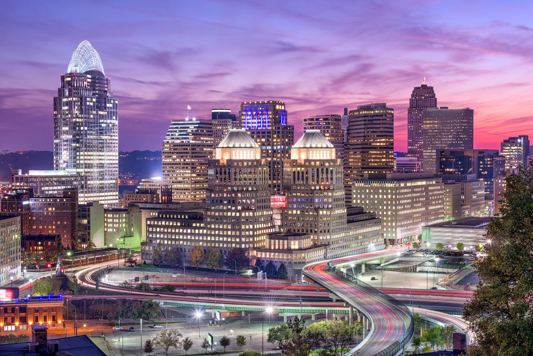 Noah Jigsaw Puzzle Cincinnati, Ohio, USA cityscape at twilight 2000 pieces