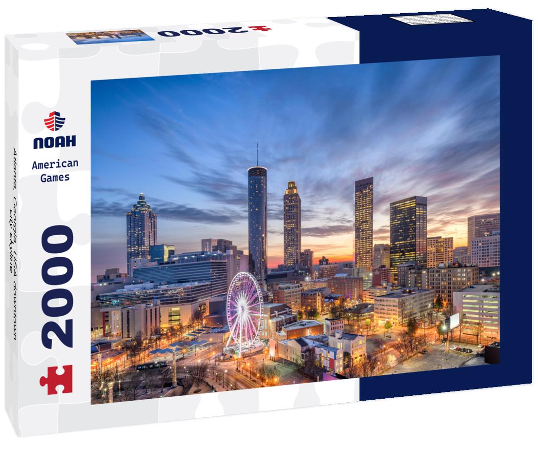 Noah Jigsaw Puzzle Atlanta, Georgia, USA downtown city skyline 2000 pieces