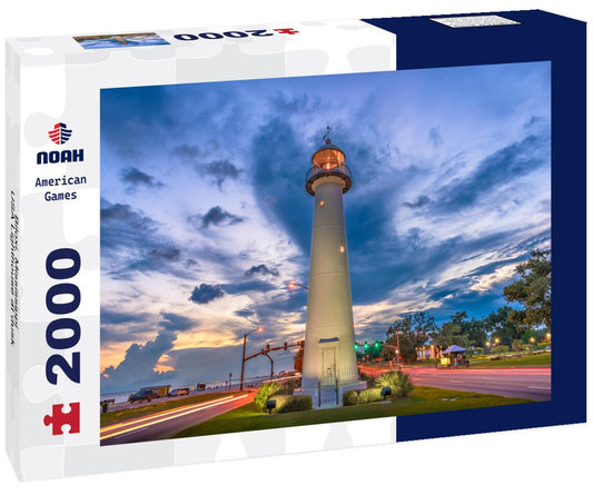 Noah Jigsaw Puzzle Biloxi, Mississippi, USA Lighthouse at dusk 2000 pieces
