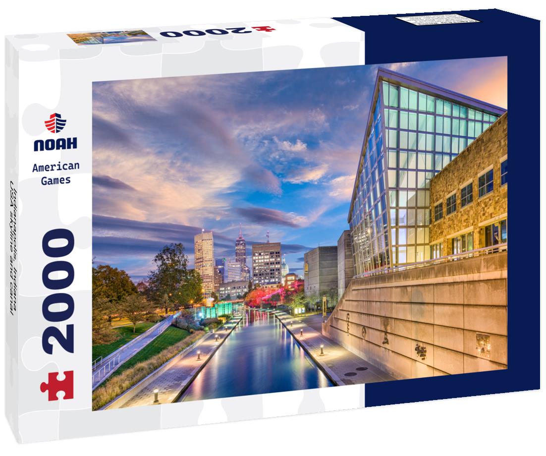 Noah Jigsaw Puzzle Indianapolis, Indiana, USA skyline and canal 2000 pieces