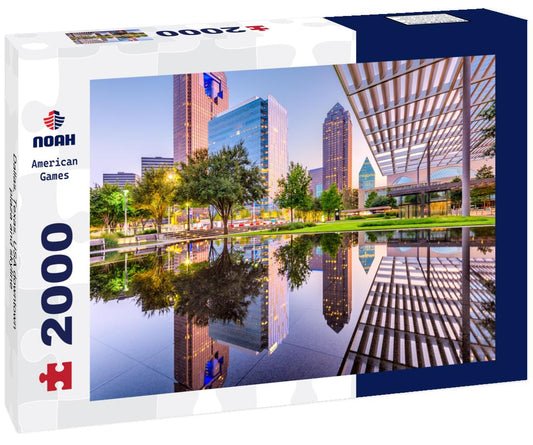 Noah Jigsaw Puzzle Dallas, Texas, USA downtown plaza and skyline 2000 pieces