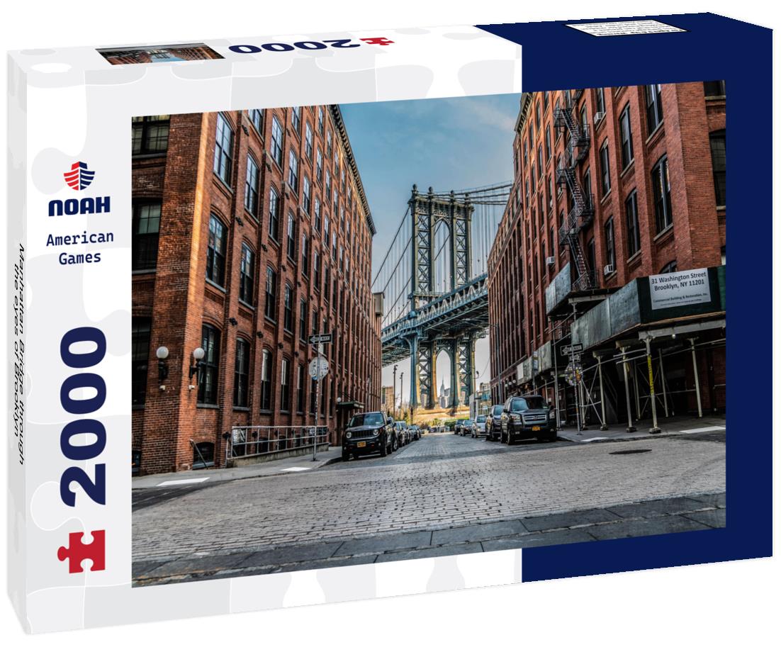Noah Jigsaw Puzzle Manhattan Bridge through the eyes of Brooklyn 2000 pieces