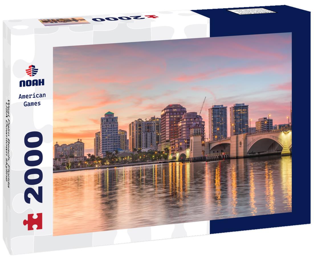 Noah Jigsaw Puzzle West Palm Beach, Florida, USA Downtown skyline 2000 pieces