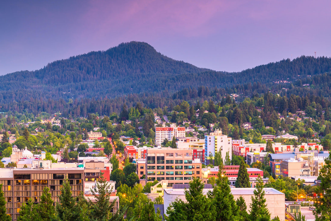 Noah Jigsaw Puzzle Eugene, Oregon, USA downtown cityscape at dusk 2000 pieces
