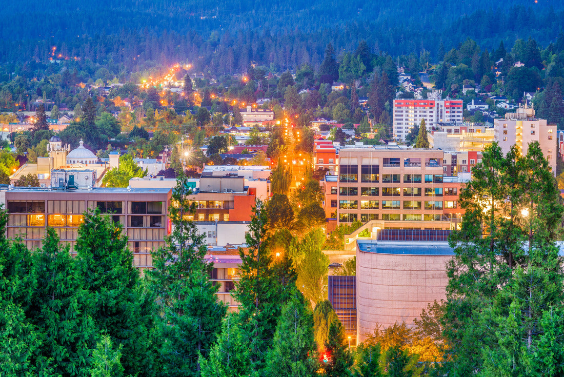 Noah Jigsaw Puzzle Eugene, Oregon, USA downtown cityscape at dusk 2000 pieces