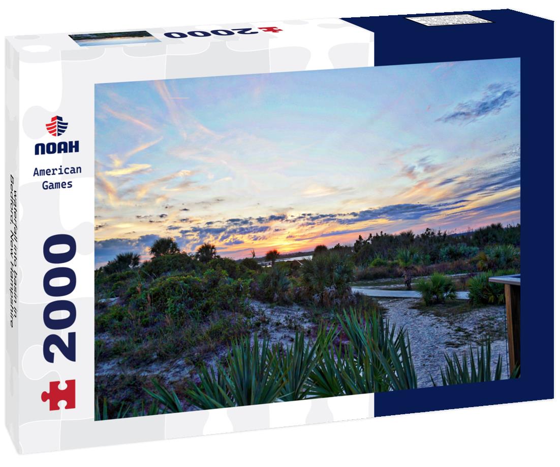 Noah Jigsaw Puzzle waterfall into basin in Bedford, New Hampshire 2000 pieces